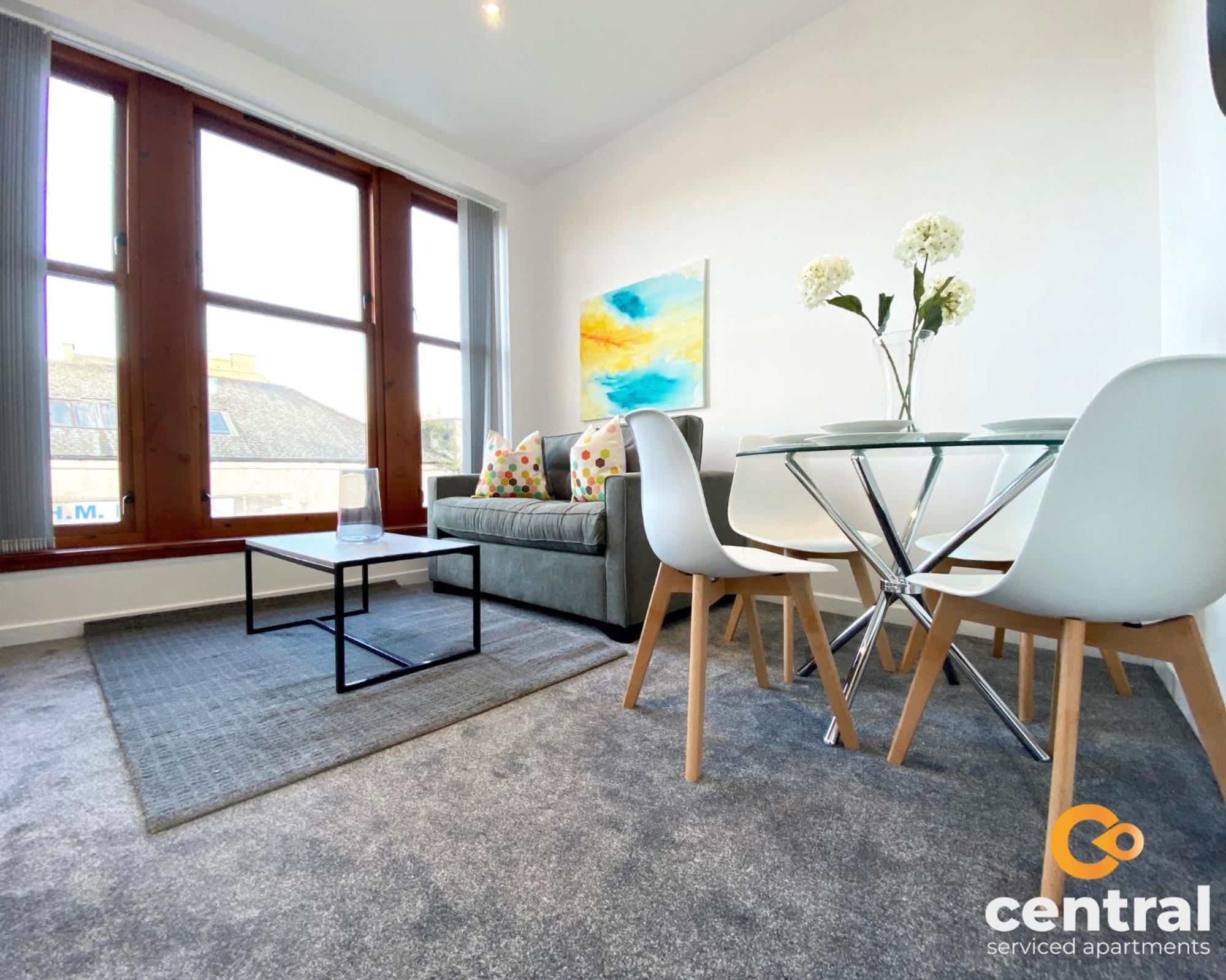 Central Serviced Apartments - Cosy 1 Bedroom - Walk Away From City Quay V&A - Walk To Bus And Train Station - Easy Access To City Centre - Fast Wi-Fi - Fully Equipped - Weekly & Monthly Stay Offers Dundee Luaran gambar